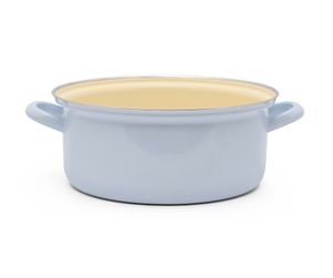 Riess Emaille-Kasserolle Classic 24 Cm – Blau, 4 Liter, Induktionsgeeignet, Ohne Deckel
