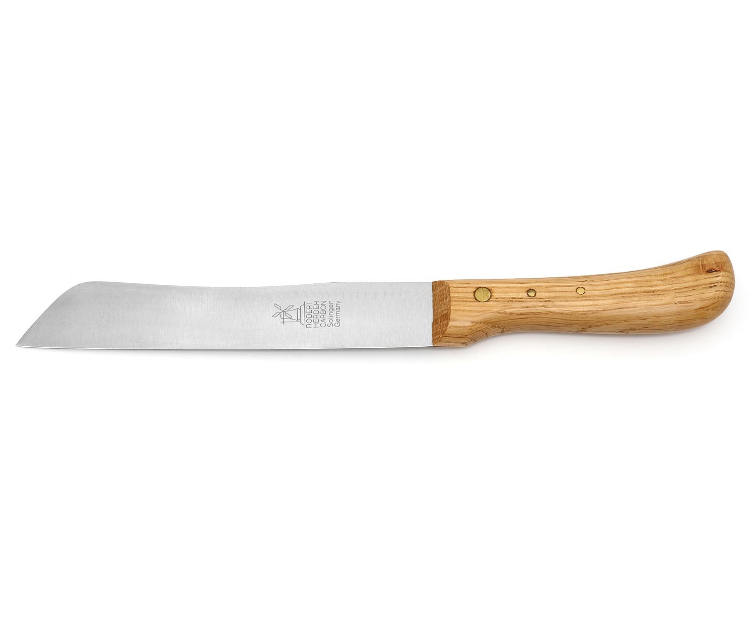 Windmühlenmesser Brotmesser Hamburger 18 cm nicht-rostfrei Eiche