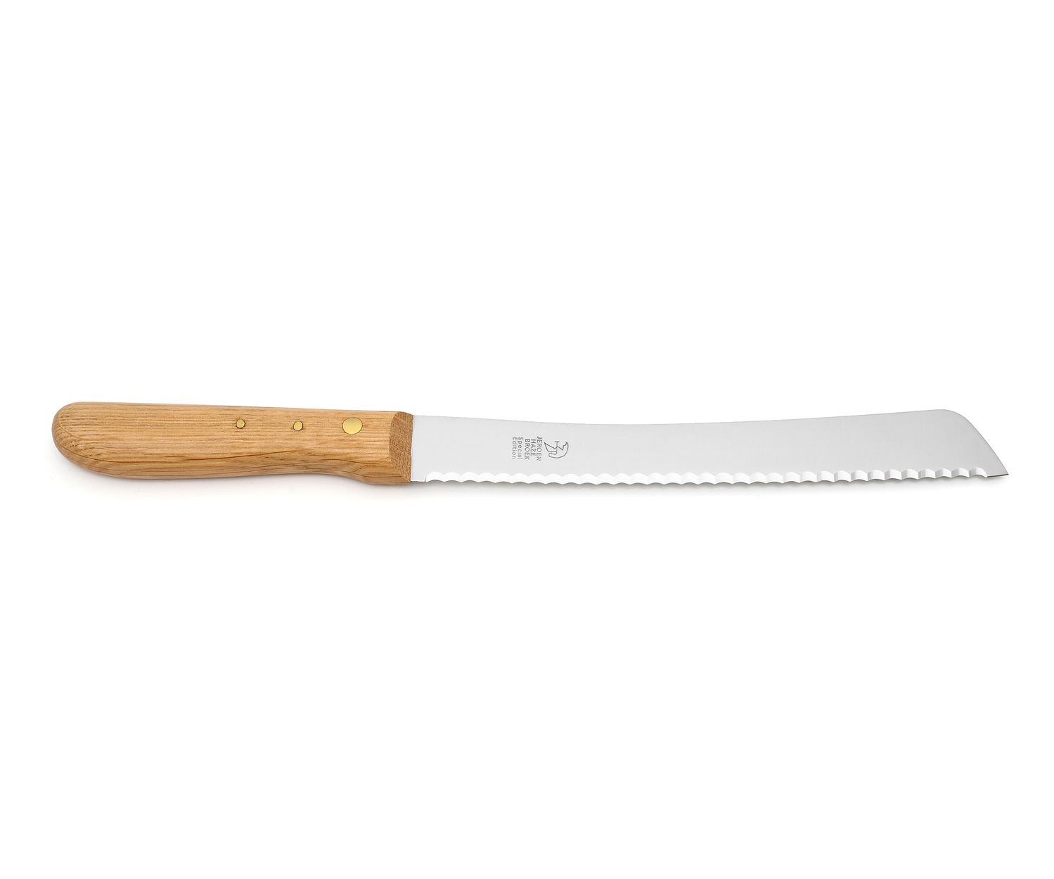 Windmühlenmesser Brotmesser 22,5 cm Hochgeschliffen Eiche